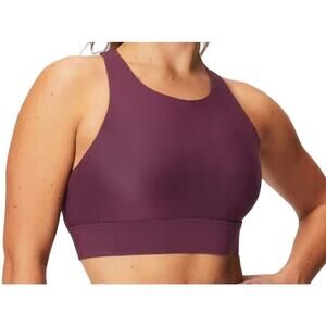 Fabletics Womens No Bounce High Impact Purple Sports Bra Size 2X